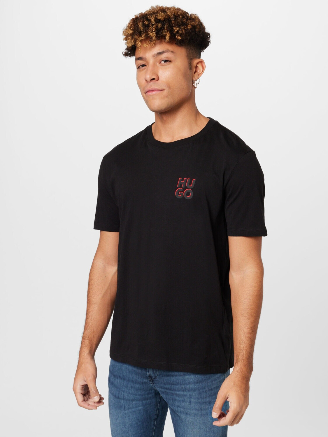 Hugo Zweier-Pack T-Shirts aus Schwarz Stack-Logos (hbeu50492550960) 57,99 Baumwolle € | Preisvergleich / bei --Dimento ab Weiß mit