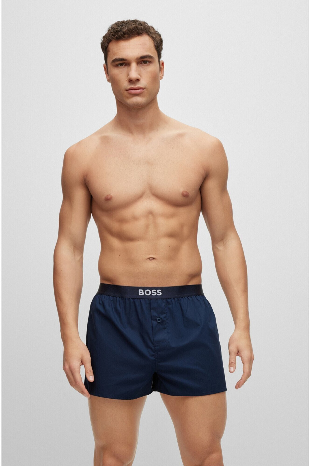 BOSS 2pz Boxer In Puro Cotone – Pigiama Uomo – Taglia XXL, Colore Verde – Modello Ew 10269547 01