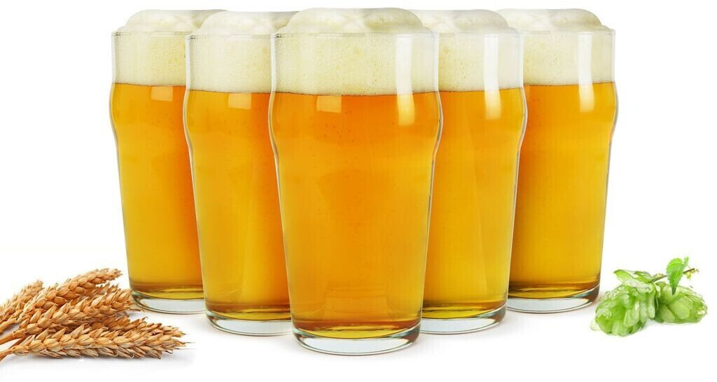 Sendez 6 Pint Gläser 0,5L (max. 570ml) Biergläser Bierglas Pilsgläser Pint  Glas Trinkgläser Saftgläser : : Küche, Haushalt & Wohnen