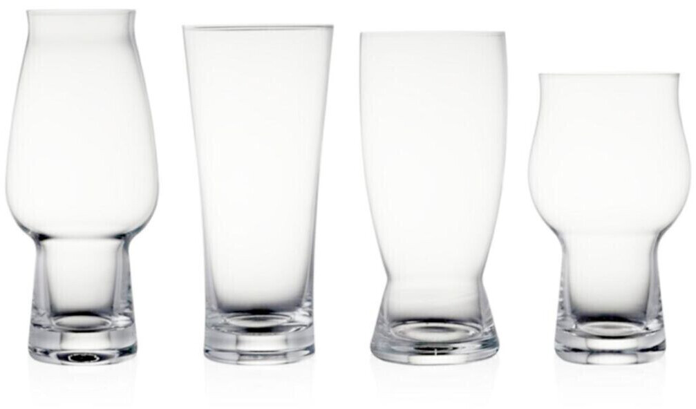 Lyngby Porcelæn Beer glasses Around-the-World sorted 4-fold