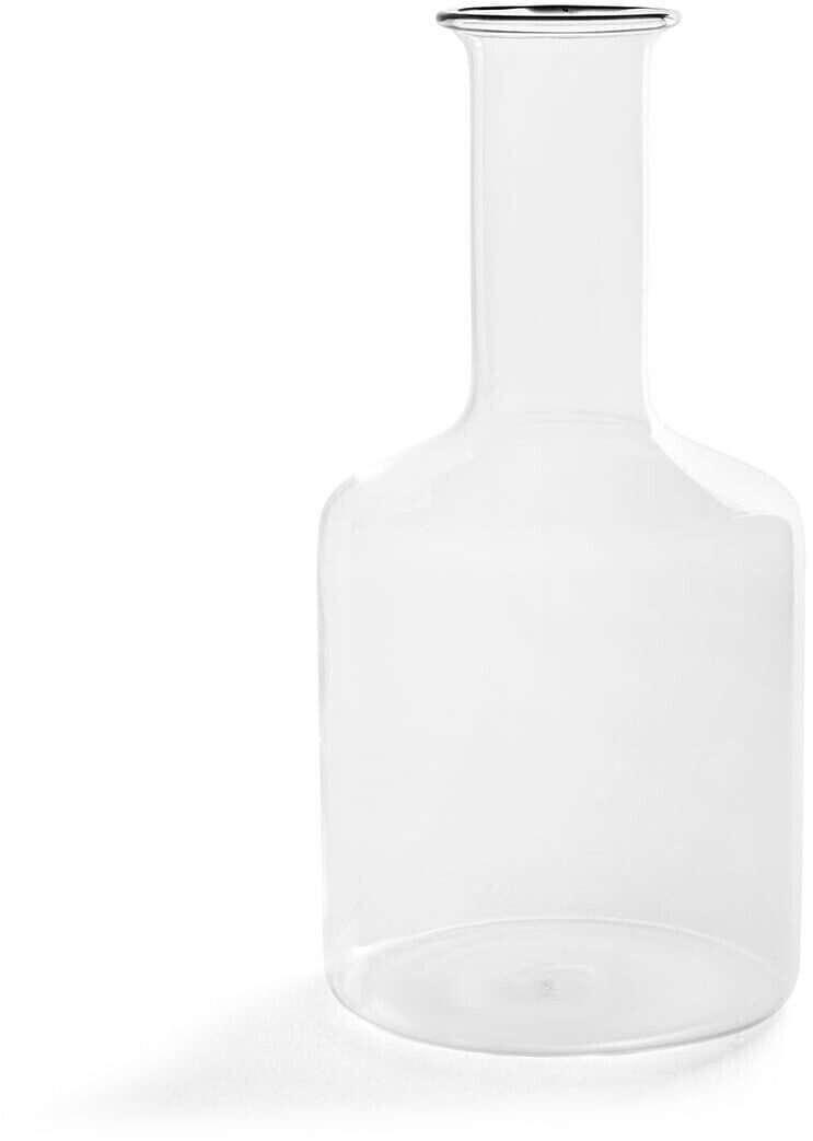 HAY Rim carafe, clear with black rim