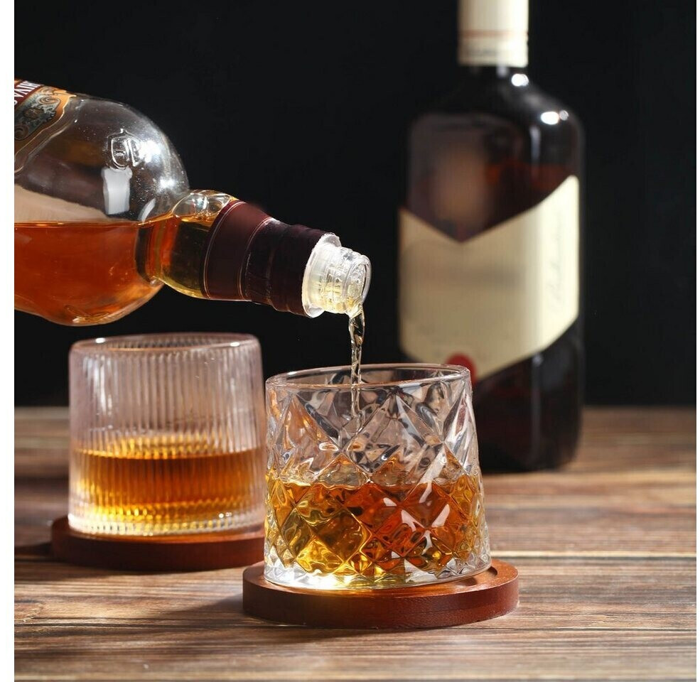 Wackelglas Set – 2 Lustige Whiskygläser Mit Hecht-Design