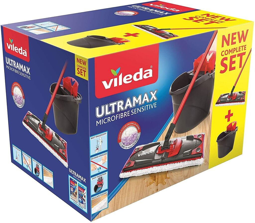Vileda Ultramax Complete Set Microfibre Sensitive Floor Mop au meilleur  prix sur