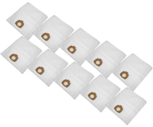 vhbw 50x vacuum cleaner bags compatible with Makita 446L, VC2010L, VC2021L, VC2511, VC2512L, VC3011L vacuum cleaner - micro fleece, white