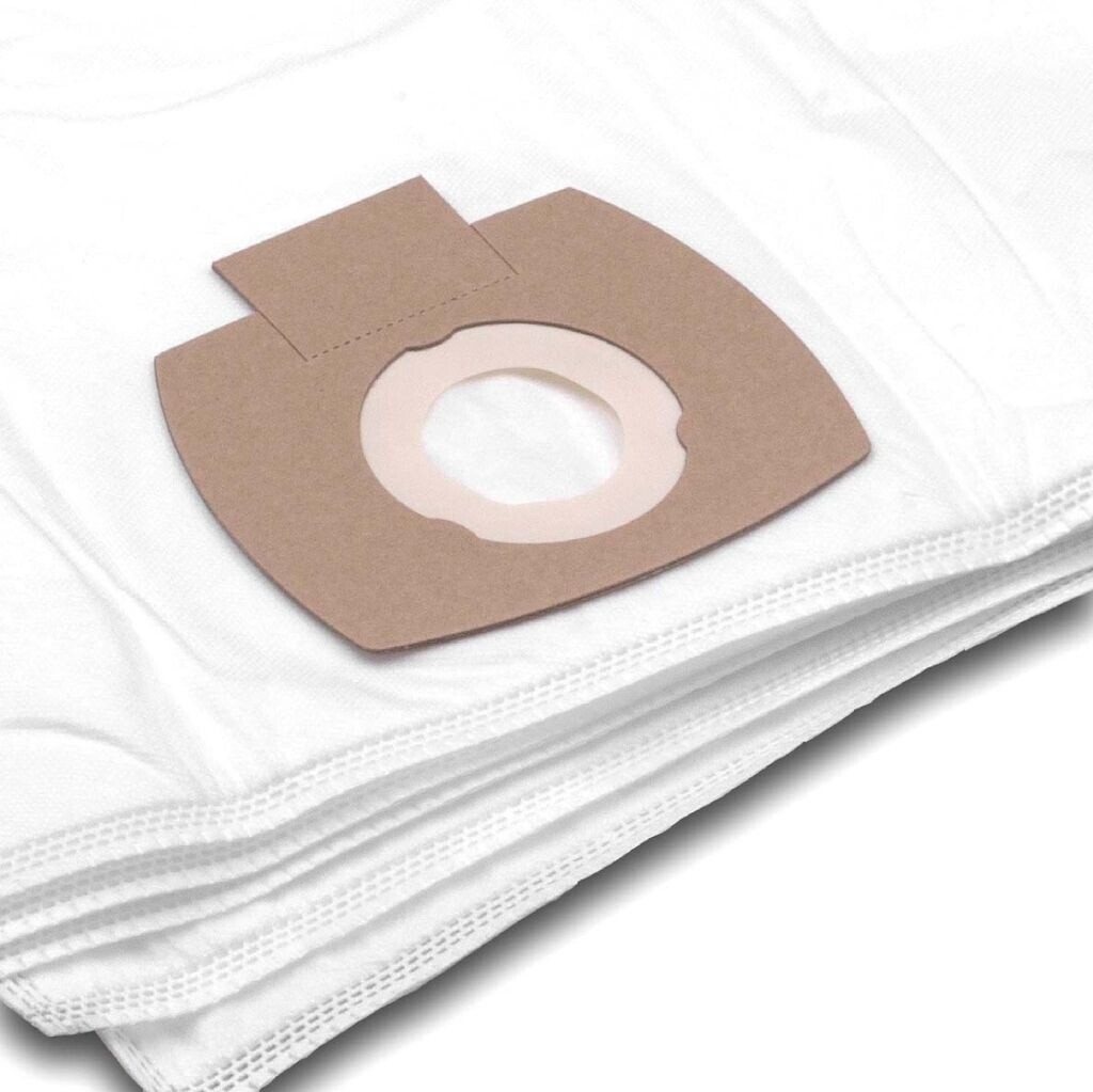 vhbw 50x vacuum cleaner bags compatible with Makita 446L, VC2010L, VC2021L, VC2511, VC2512L, VC3011L vacuum cleaner - micro fleece, white