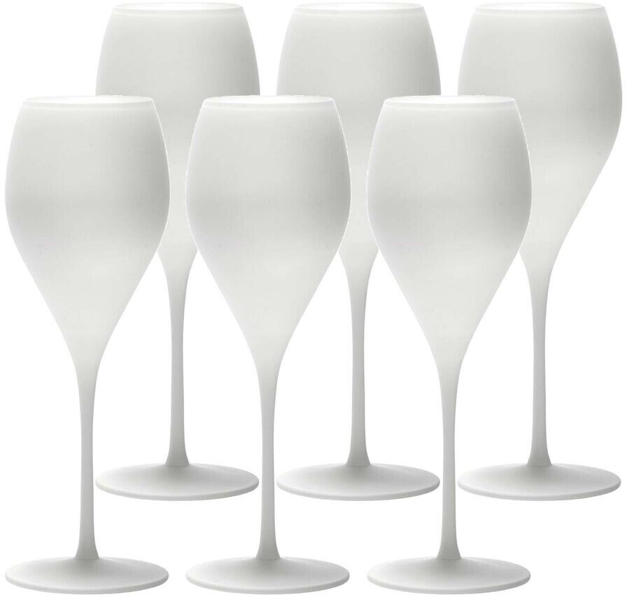 Stölzle 6x PRESTIGE Champagnerkelch matt-weiss 190 00 29 PR202 ab 78,57 €