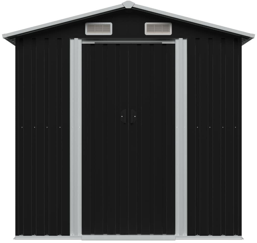 vidaXL Garden Shed 204x132cm (47028) anthrazit