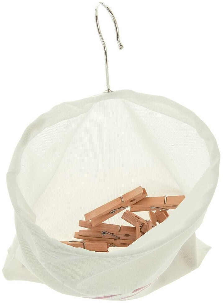 Wäscheklammerbeutel Aus Wasserdichtem Segeltuch – 2 Stück, Blumenmuster, Mit Aufhängebändel, 60x23 Cm