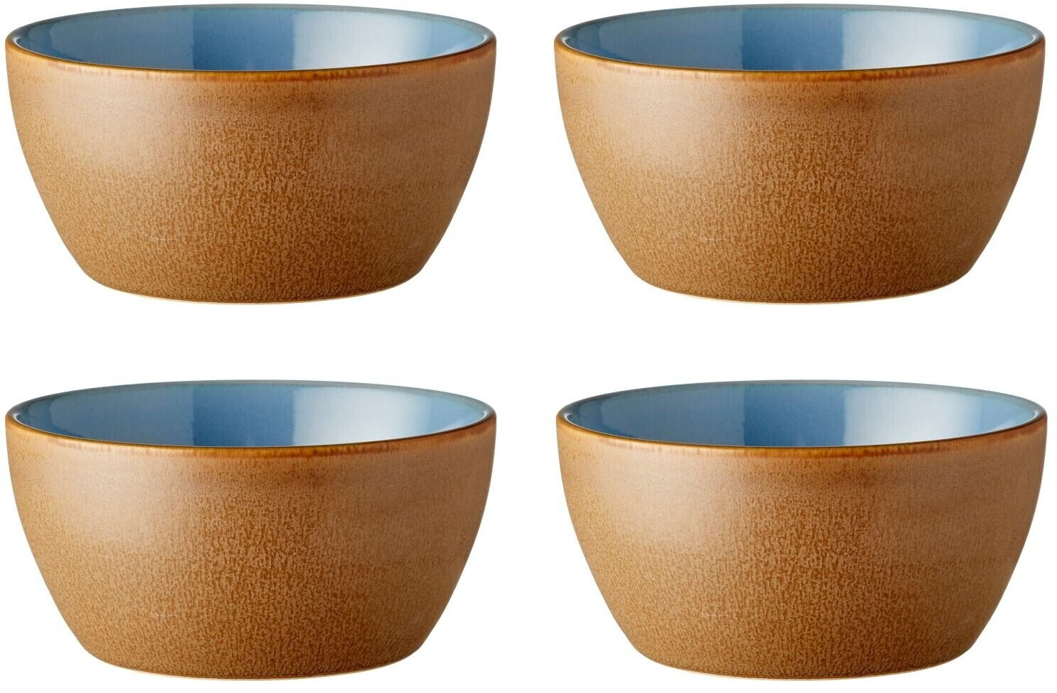Bitz Bowl Wood/Ocean 12 cm Set4 blue