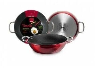 ibili Frying Pan 28cm Red Rock