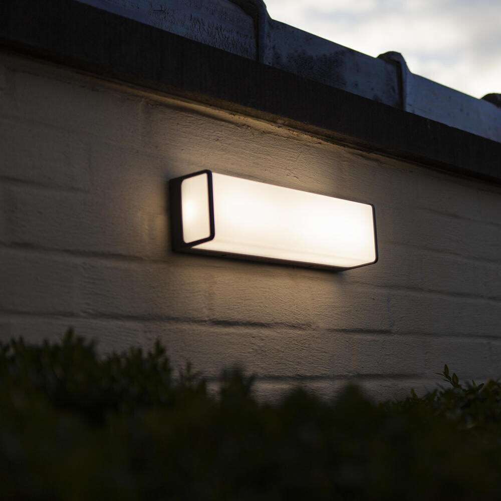 Lutec LED Wandleuchte 34W in ab 2200lm Weiß und schwarz Anthrazit | IP54 52,00 Doblo € Preisvergleich bei
