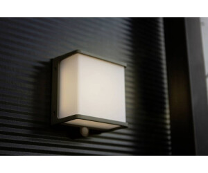 Lutec LED Solar Wandleuchte Doblo in Anthrazit und Weiß 12W 1000lm IP44 mit  Bewegungsmelder schwarz ab 49,99 € | Preisvergleich bei