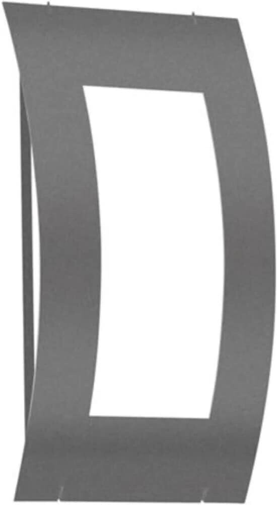 CMD Outdoor wall light Aqua square in anthracite E27 IP44 black