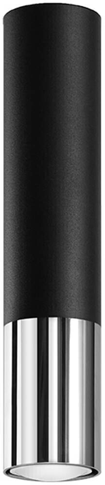 Sollux SL.0939 ceiling light LOOPEZ black/chrome L: 60, W: 60, H: 290, GU10/40W, dimmable