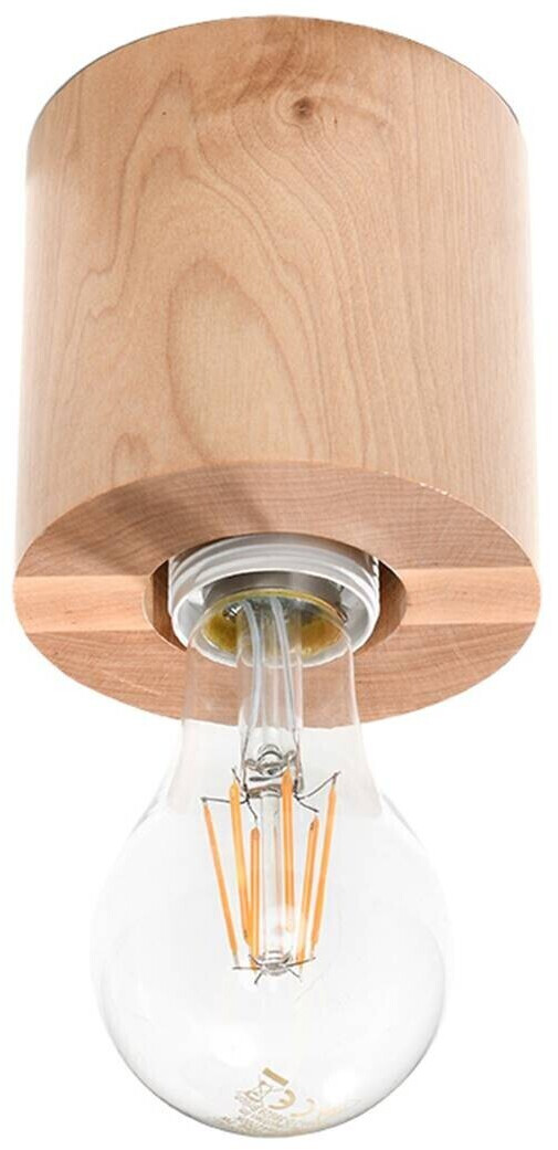 Sollux SL.0672 ceiling light SALGADO wood L: 10, W: 10, H: 10, socket E27, dimmable