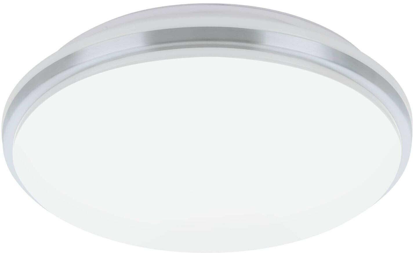 Eglo 900365 Ceiling light PINETTO plastic white, chrome LED 18W 4000K H:6.5cm Ø34cm