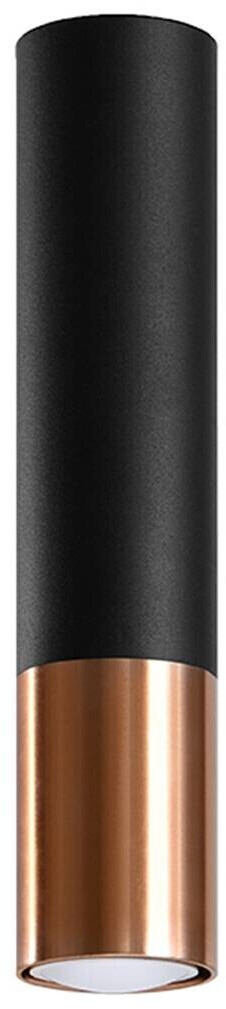 Sollux SL.0945 ceiling light LOOPEZ black/copper L: 60, W: 60, H: 290, GU10/40W, dimmable