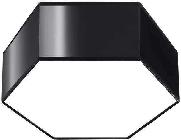 Sollux SL.1059 ceiling light SUNDE 11 black PVC 60W L: 30.5cm W: 26.5cm H: 11.5cm dimmable