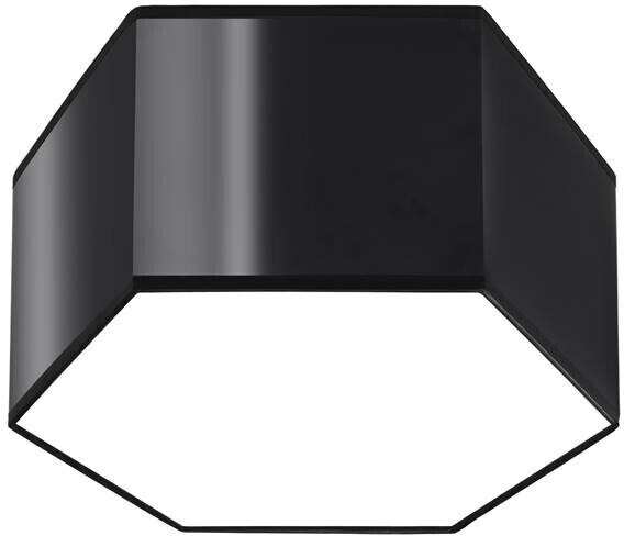 Sollux SL.1061 ceiling light SUNDE 15 black PVC 60W L: 30.5cm W: 26.5cm H: 15.5cm dimmable