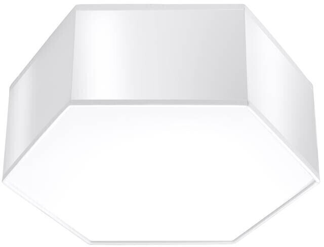 Sollux SL.1056 ceiling light SUNDE 11 white PVC 60W L: 30.5cm W: 26.5cm H: 11.5cm dimmable
