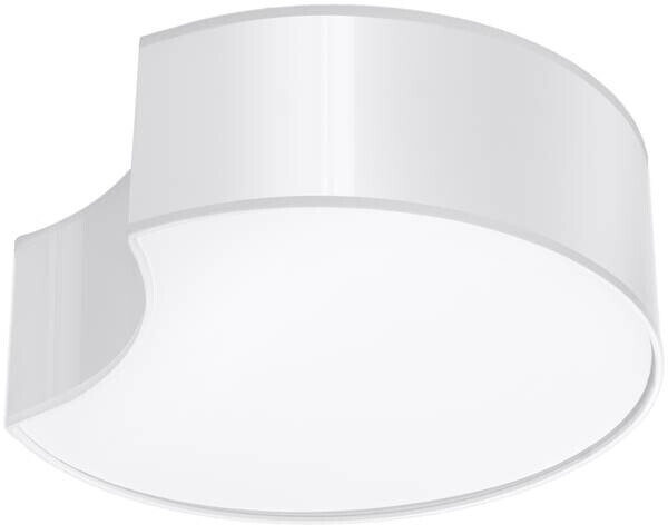 Sollux SL.1050 ceiling light CIRCLE 1 white PVC 60W L: 32cm W: 35cm H: 11.5cm dimmable