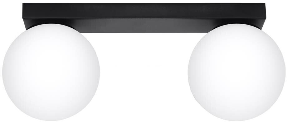 Sollux SL.1152 ceiling light YOLI 2XG9 12W steel black L:34.5cm W:12cm H:14.5cm dimmable