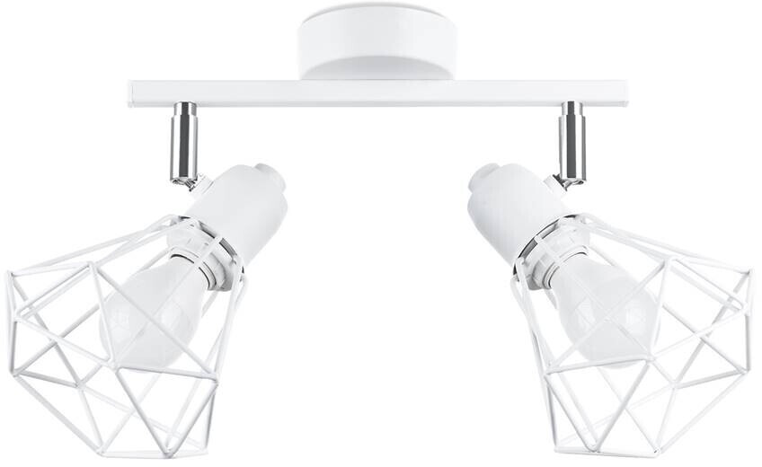 Sollux SL.1103 ceiling lamp ARTEMIS 2XE14 40W steel white L:31cm W:17cm H:19cm dimmable