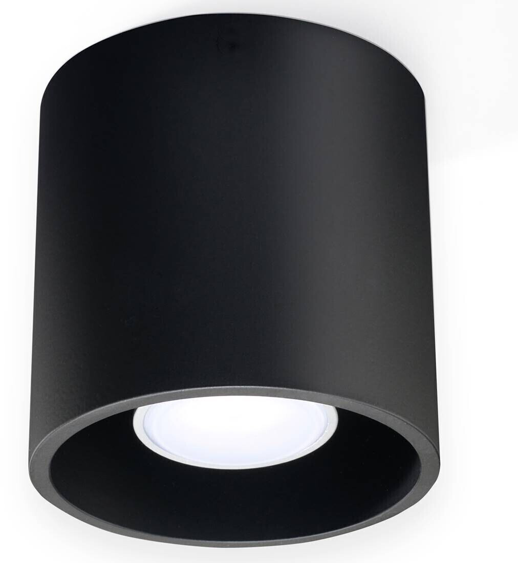 Sollux SL.0016 ceiling light ORBIS 1 black L: 10, W: 10, H: 10, GU10 socket, dimmable