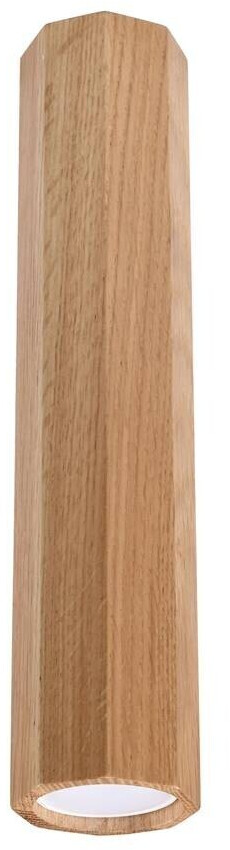 Sollux SL.1034 ceiling light ZEKE 30 oak L: 60, W: 60, H: 300, GU10/40W, dimmable
