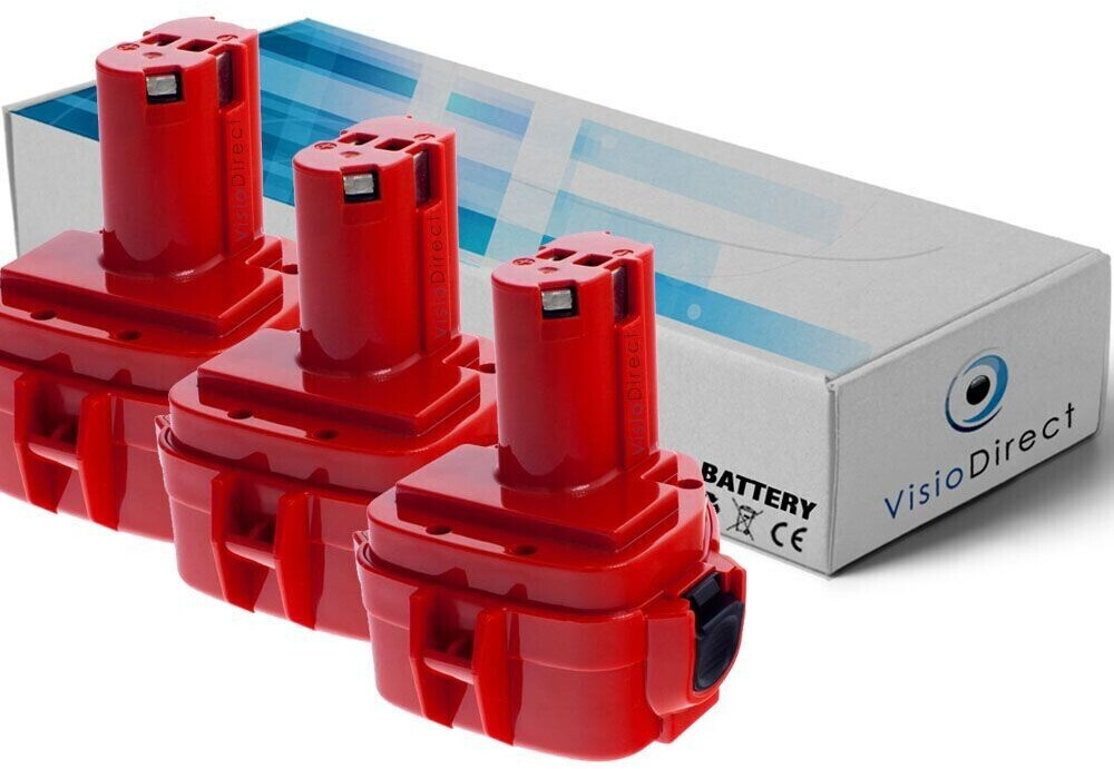 Visiodirect Batterie pour Hitachi DN12DYK DN12Y DS10DTA DS10DVA DS12DM DS12DM2