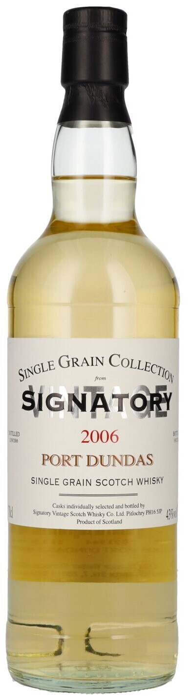 Signatory Vintage 14 Years Old Port Dundas Single Grain Whisky 2006 0.7l 43%