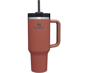 STANLEY Quencher H2.0 – Gobelet isotherme en acier inoxydable avec couvercle et paille pour boissons glacées et froides – Rouge rouille – 1200 ml