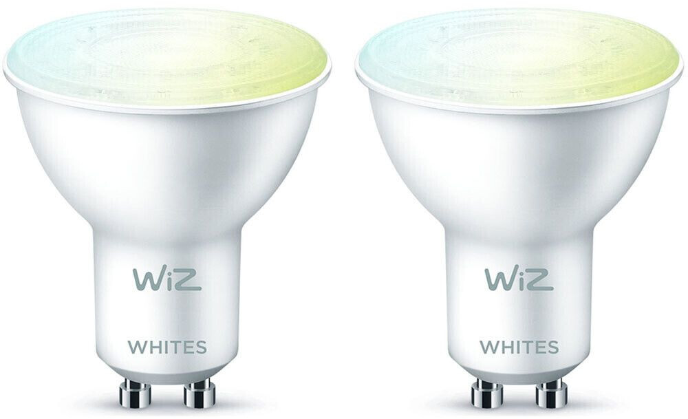 Wiz LED smart bulbs in white GU10 4.7W 400lm 2700-6500K 2-pack white
