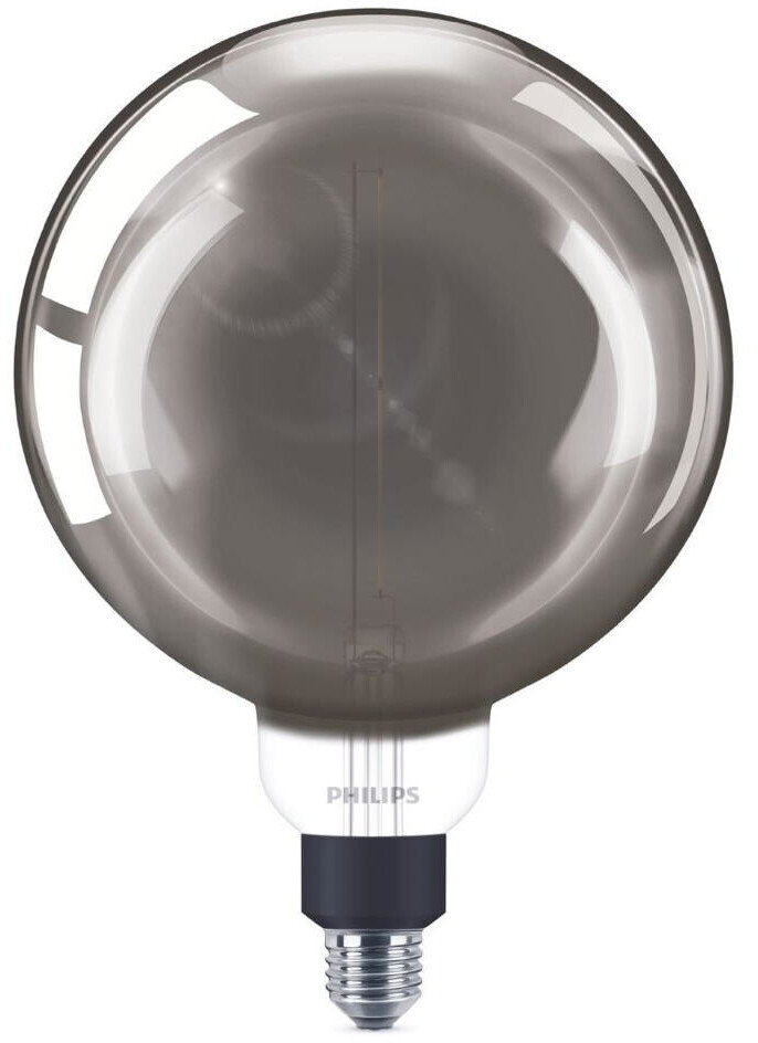 Philips LED lamp replaces 25W, E27 Globe G200, grey, warm white, 200 lumens, dimmable, 1-pack grey