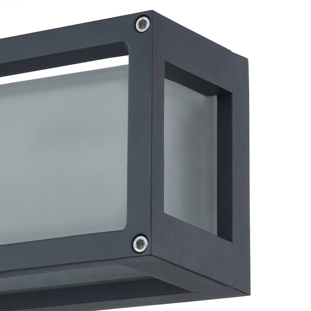 Lucande Aurelien - outdoor wall light with a gray frame