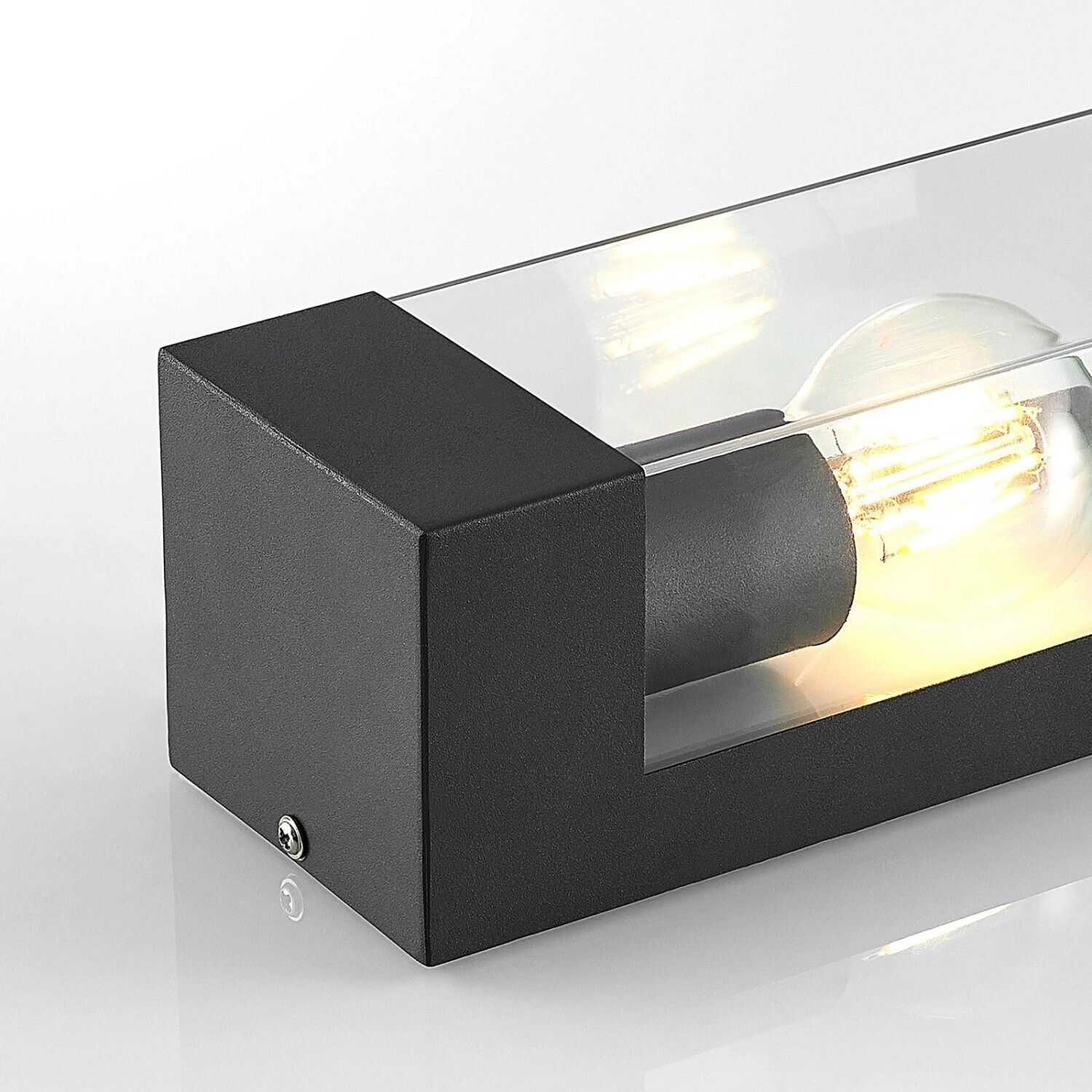 Lindby Tilian outdoor wall lamp, square, E27
