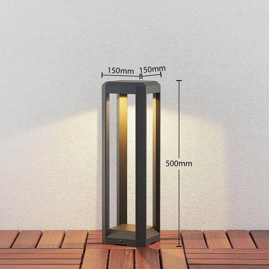 Lucande LED-Sockelleuchte Fery in 58,41 Anthrazit, bei ab € 50 cm Preisvergleich 