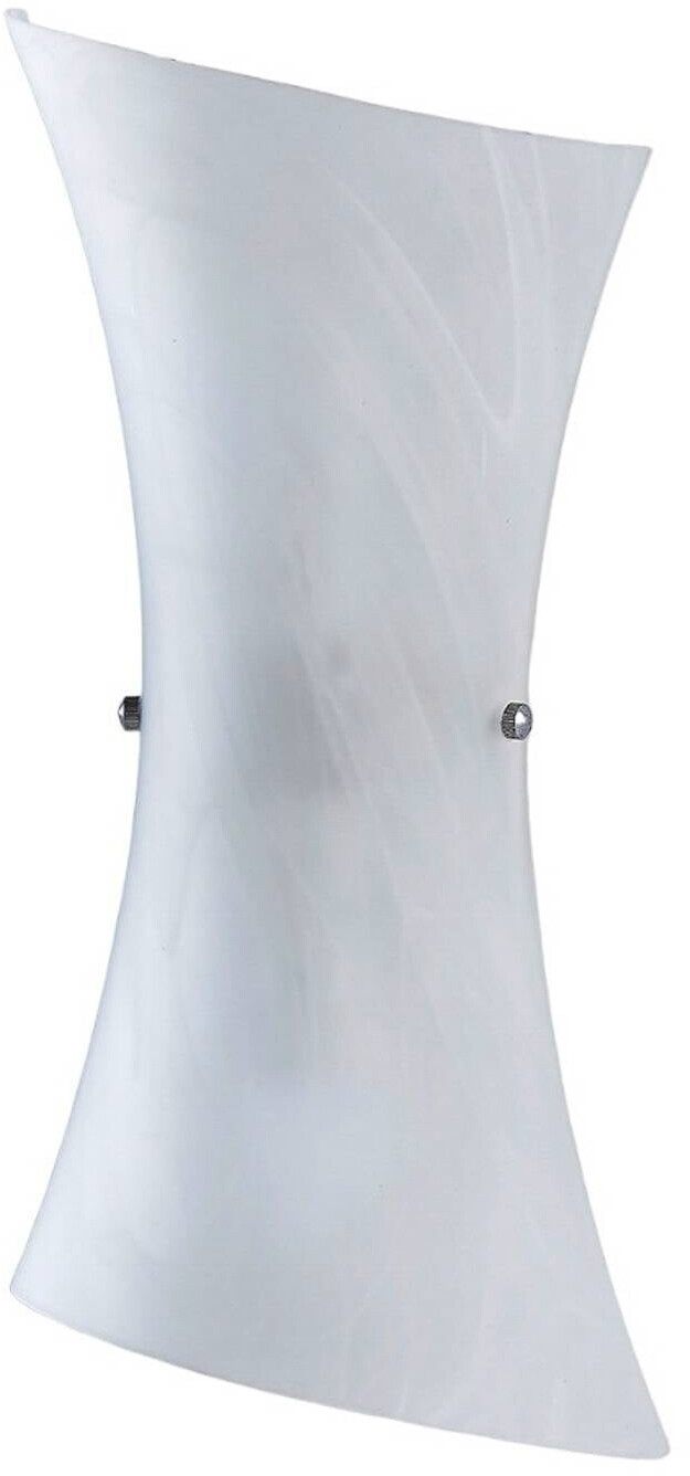 Lindby White glass wall light Ebba