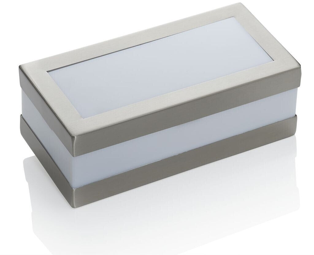 Lindby Angular stainless steel outdoor wall lamp Odis