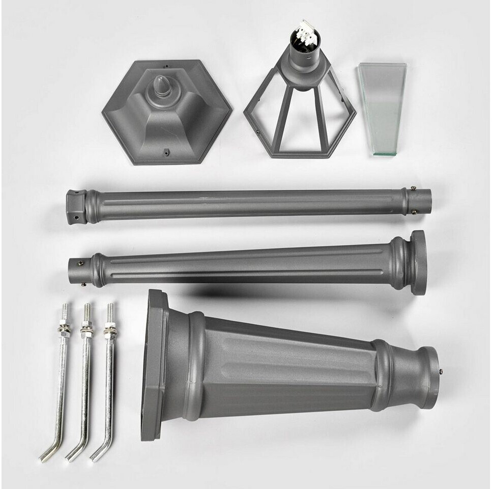Lindby Edana pole light in graphite grey