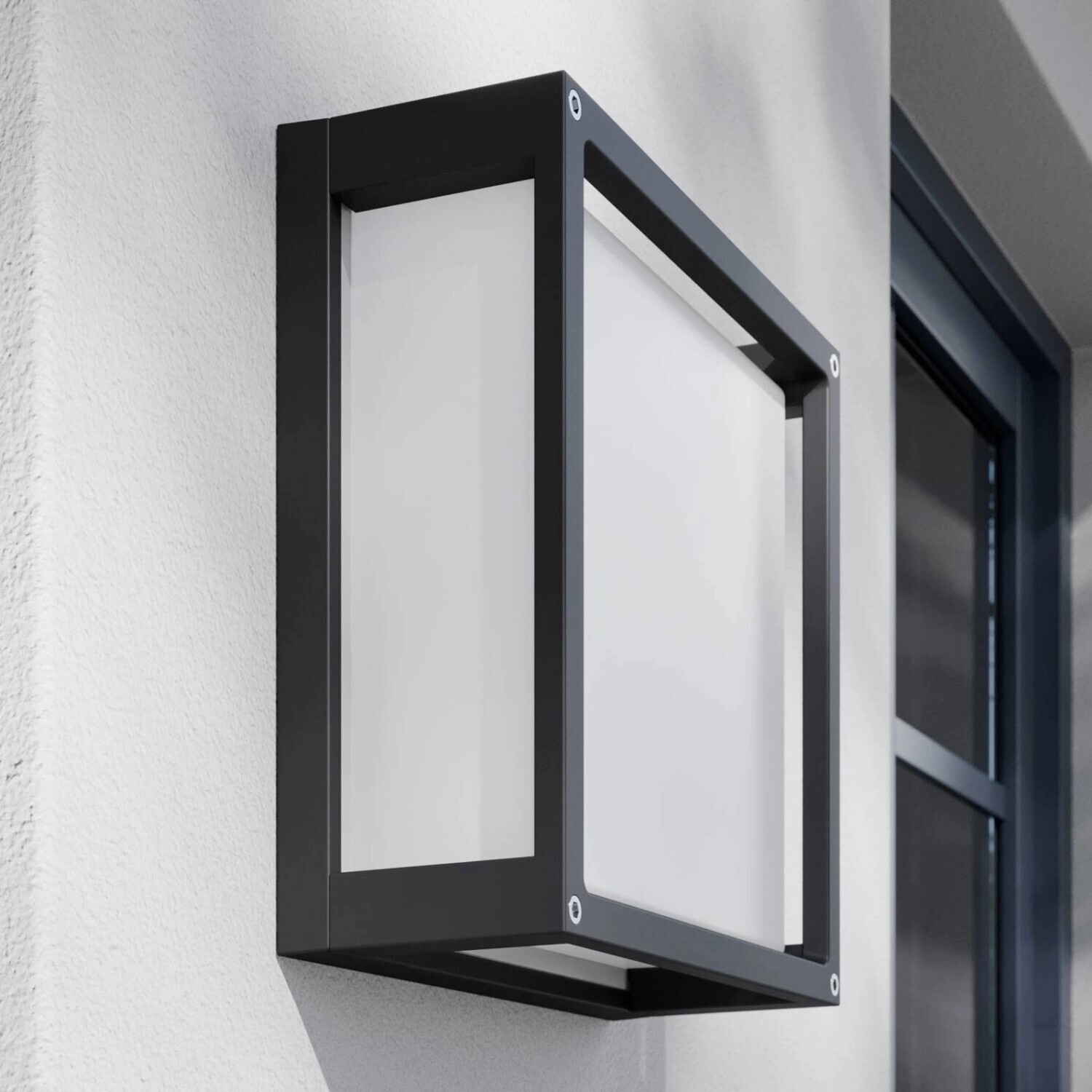 Lucande Square outdoor wall lamp Aurelien