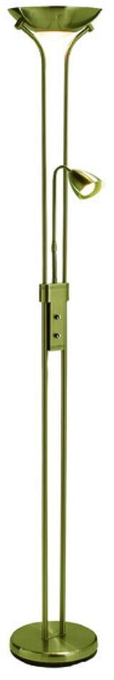 Markslöjd Lighting Dimmable floor lamp DETROIT 1xR7s/300W + 1xGU10/35W/230V brass