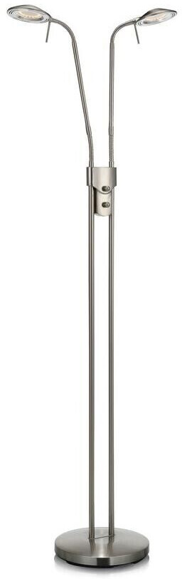 Markslöjd Lighting 105583 - LED dimmable floor lamp HUDSON 2xLED/6W/230V chrome