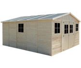 Abri jardin métal aspect bois 10,46 m2 Yardmaster + kit d'ancrage inclus :  TRIGANO Store