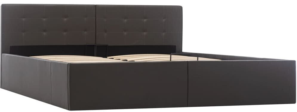 vidaXL Storage Bed Hydraulic Leatherette 160x200cm