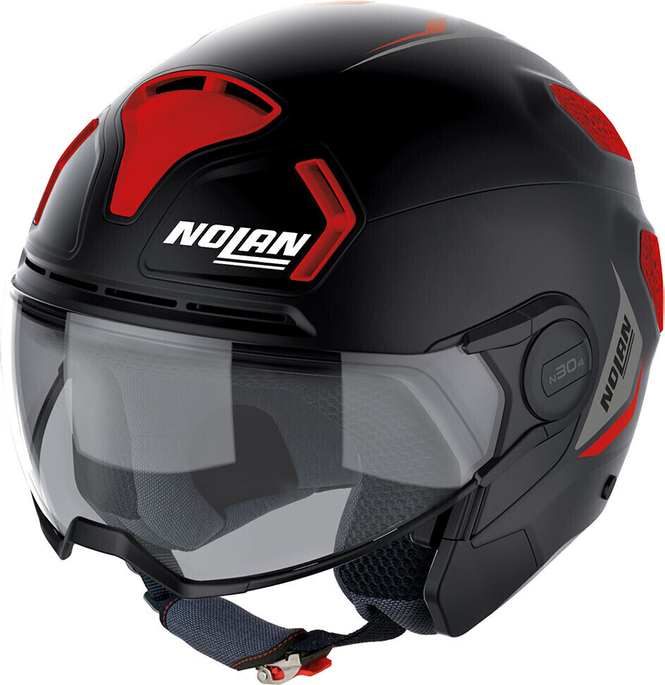 Nolan N30-4 T Inception mat noir/rouge