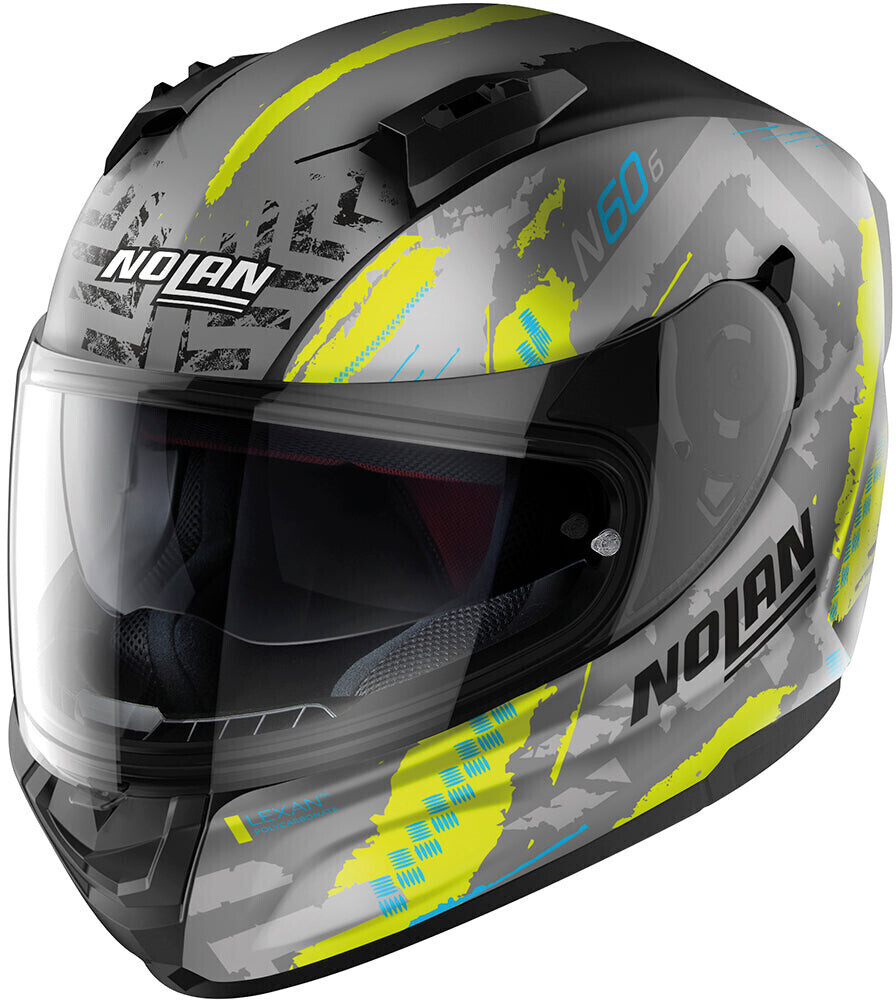 Nolan N60-6 Wheelspin gris/noir/jaune