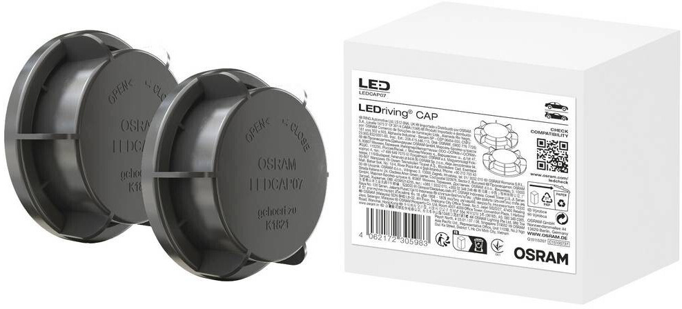 OSRAM LEDriving CAP für NIGHT BREAKER H7-LED;LEDCAP09;Ersatz für  Originalscheinwerferkappe : : Auto & Motorrad