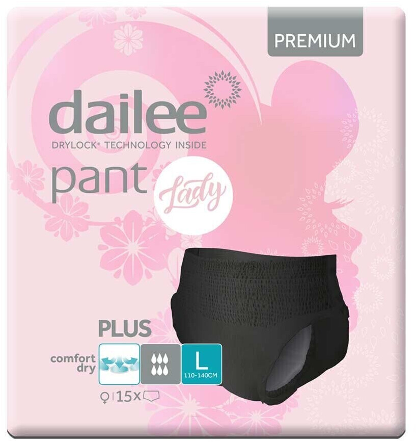Dailee Pant Lady Plus Black L (15 Stk.) ab 10,74 € | Preisvergleich bei