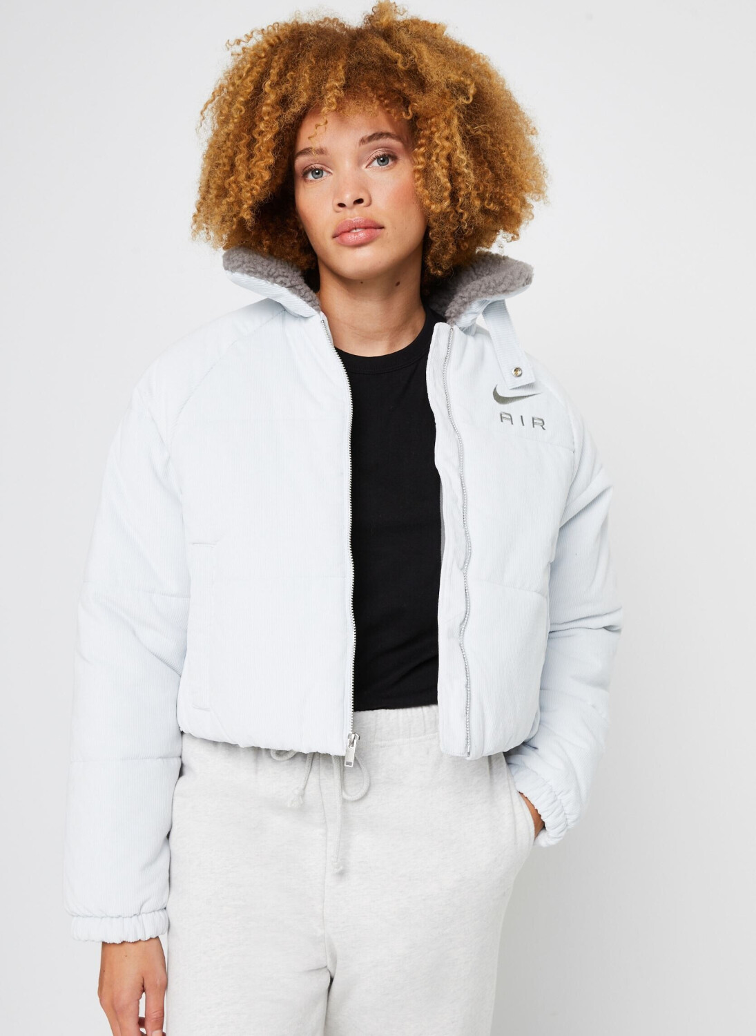 Nike Corduroy Winter Jacket Women pure platinium/flat pewter